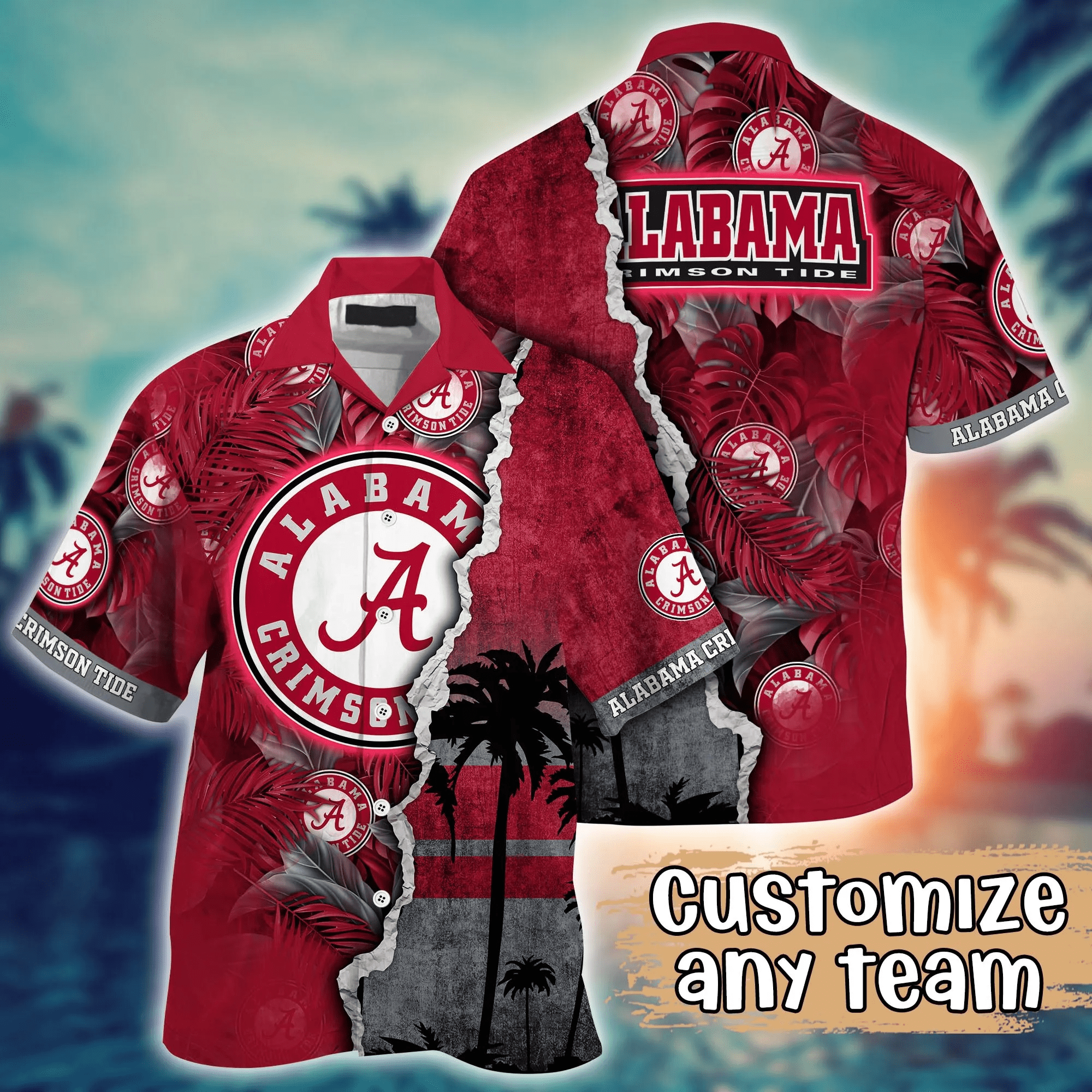 Alabama Crimson Tide NCAA Hawaiian Shirt Custom July Aloha Shirt