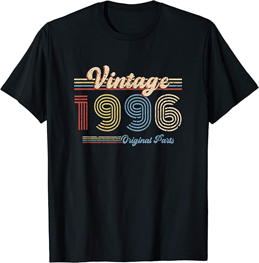 1996 Birthday Gift Retro Birthday Vintage 1996 Original Part T-Shirt