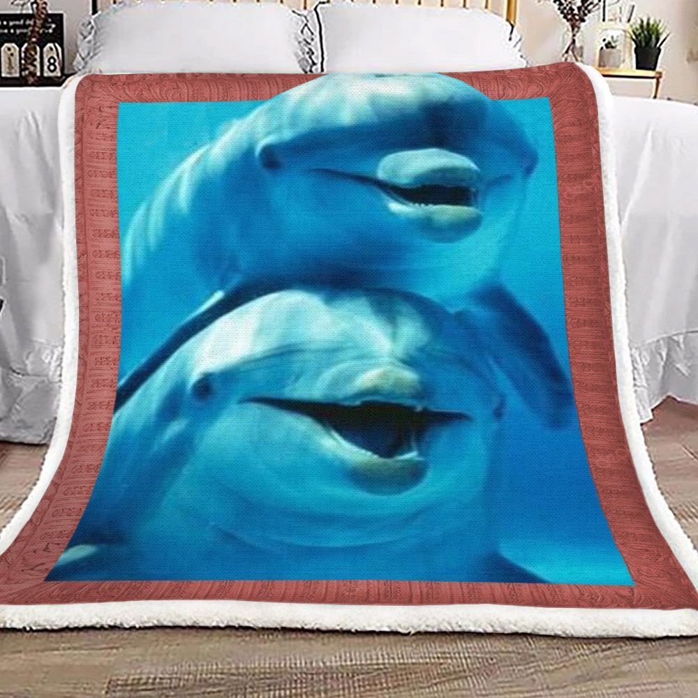 3d Huge Dolphin HD1401294S Sherpa Fleece Blanket