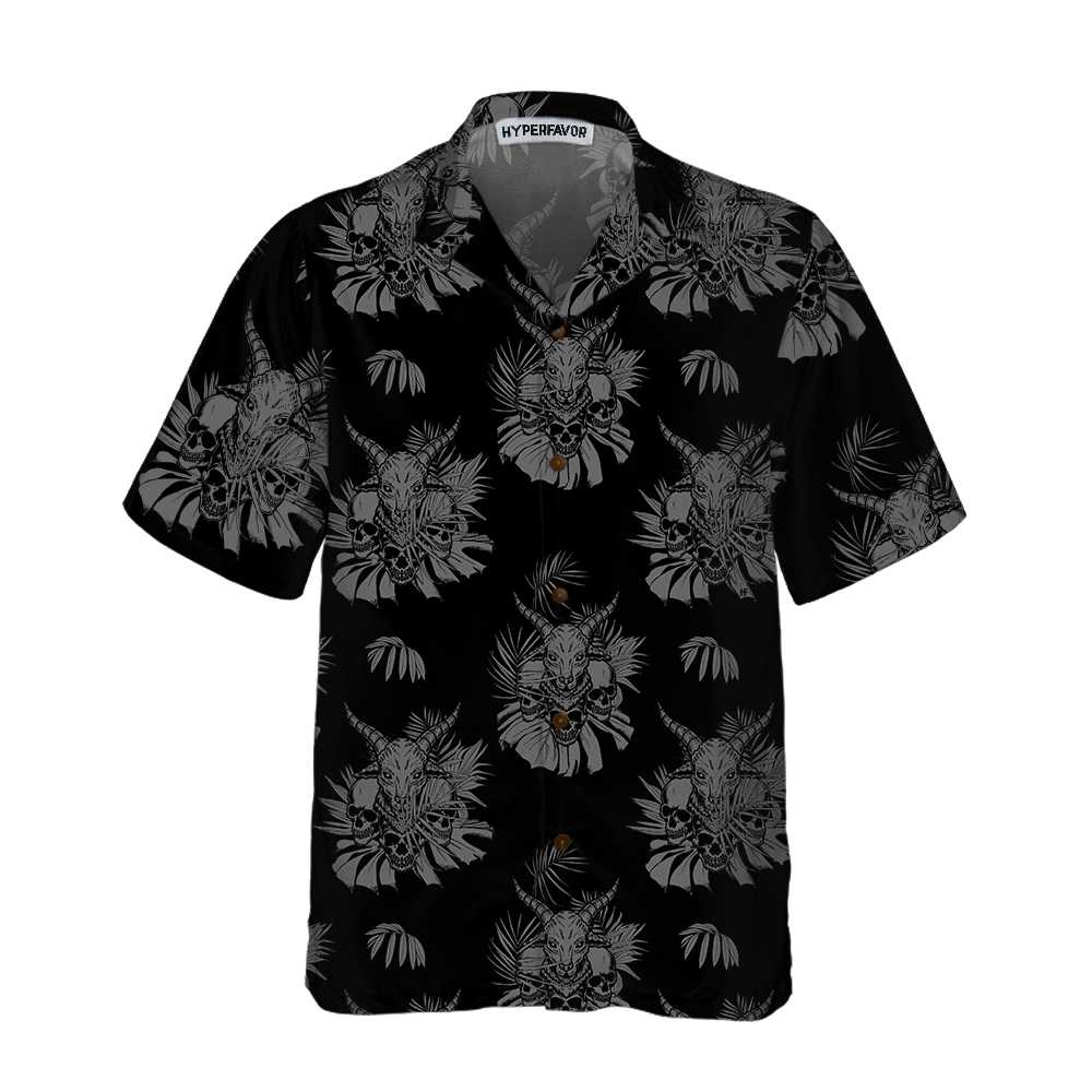 The Goat Skull Hawaii Funny Shirt For Print Ha79671