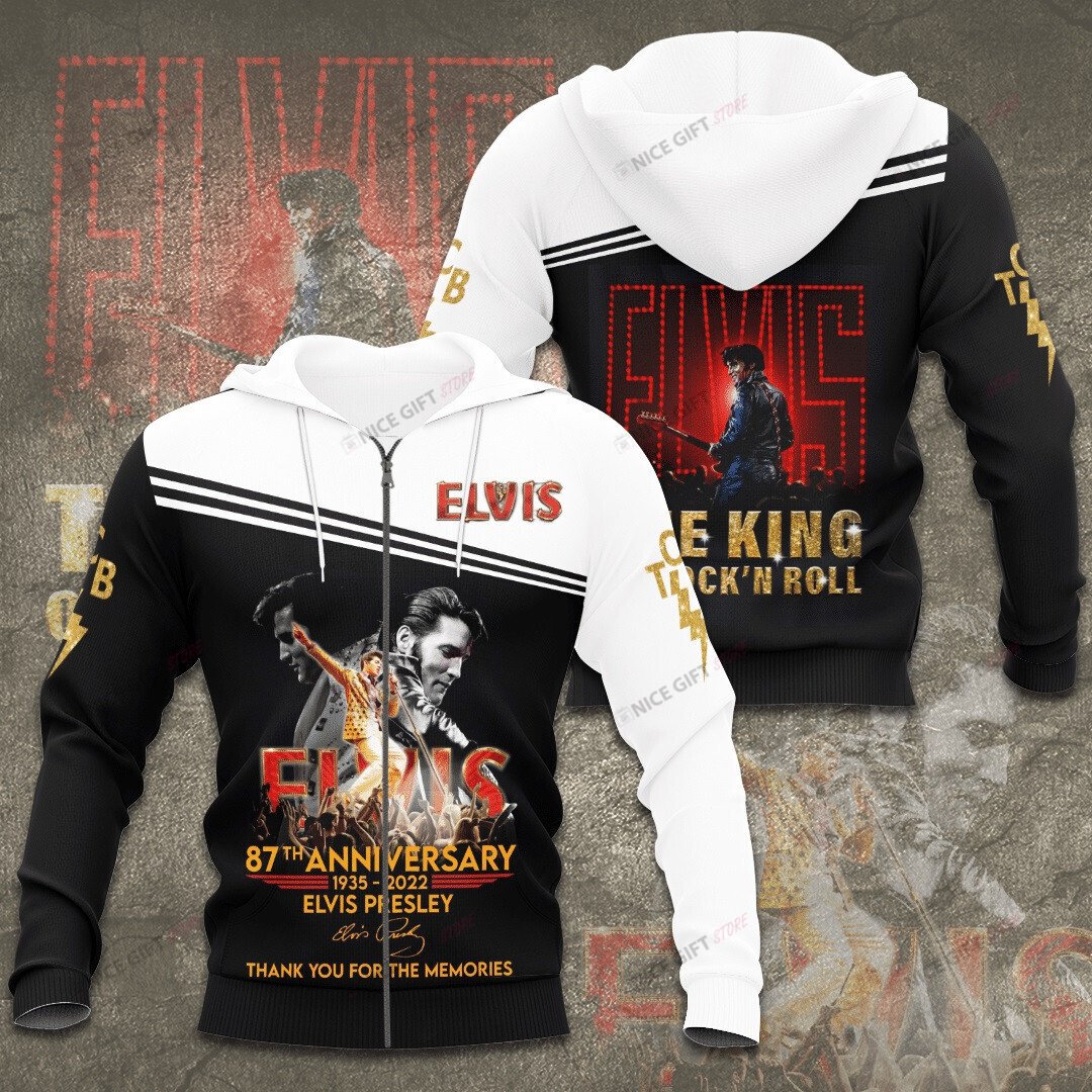 Elvis Presley Zip Hoodie 3D 3Zh-S1S8