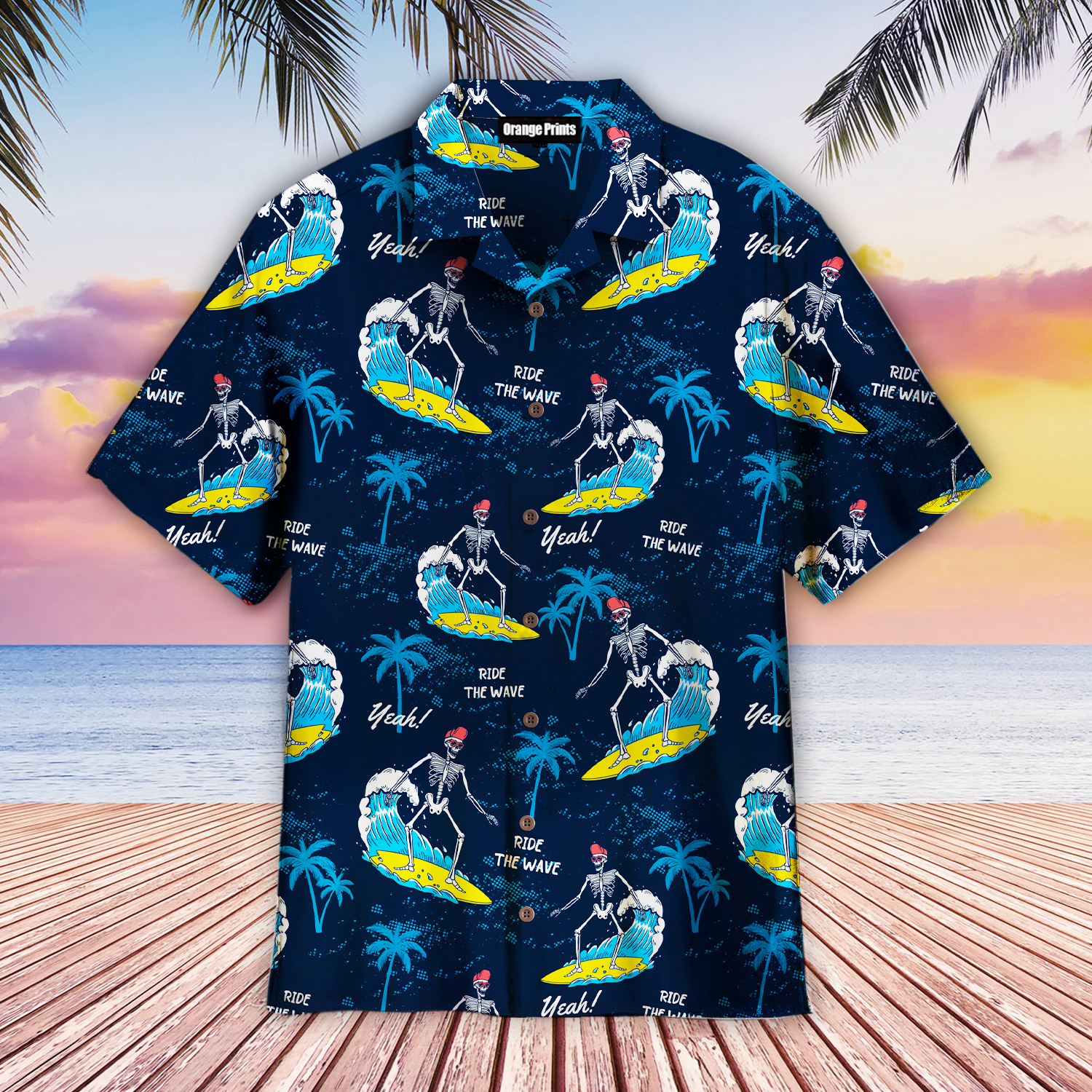 Skeleton Surfing Happy Summer Hawaii Shirt For Men Women Ha72765