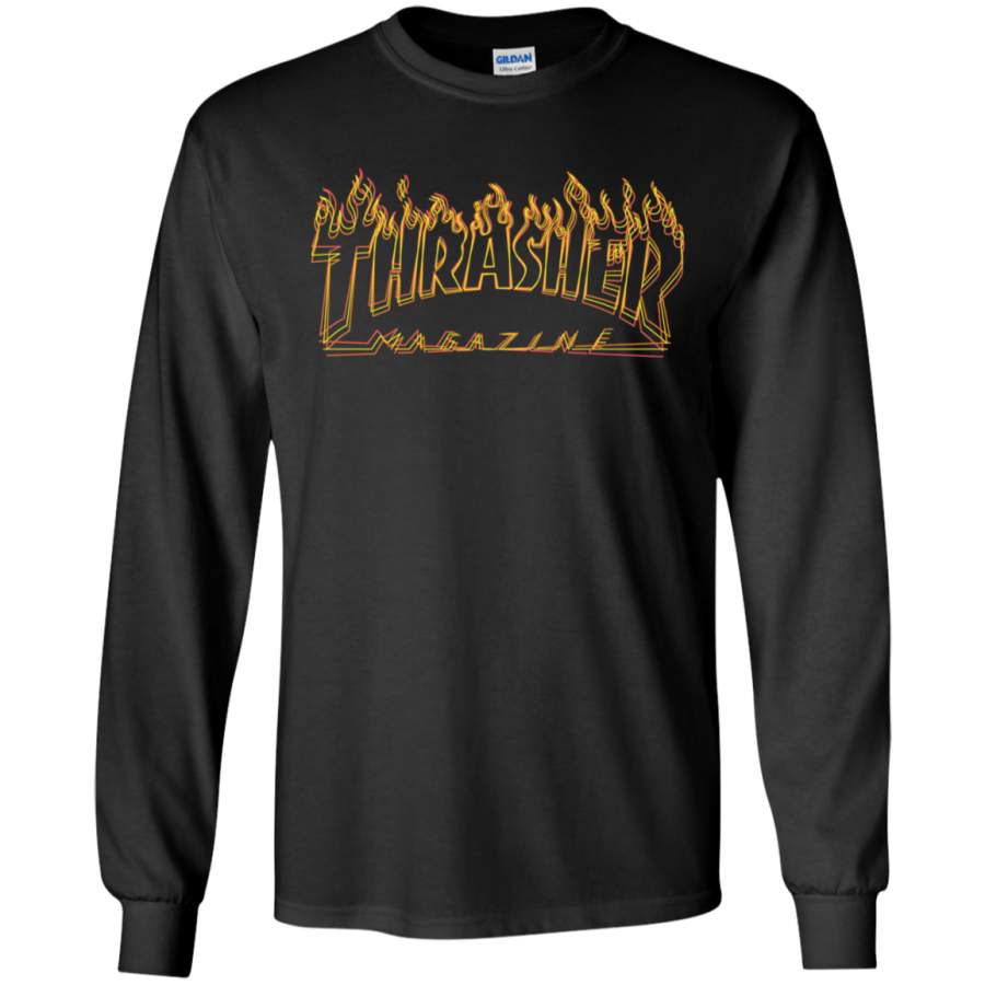 Thrasher Magazine Flame Richter Long sleeves T-Shirt