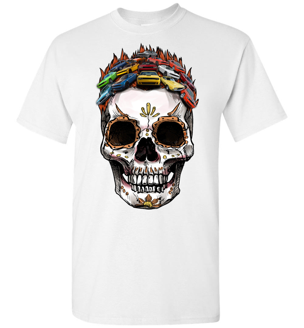 Challenger Collection Stylized Skull Halloween Art T-Shirt V2