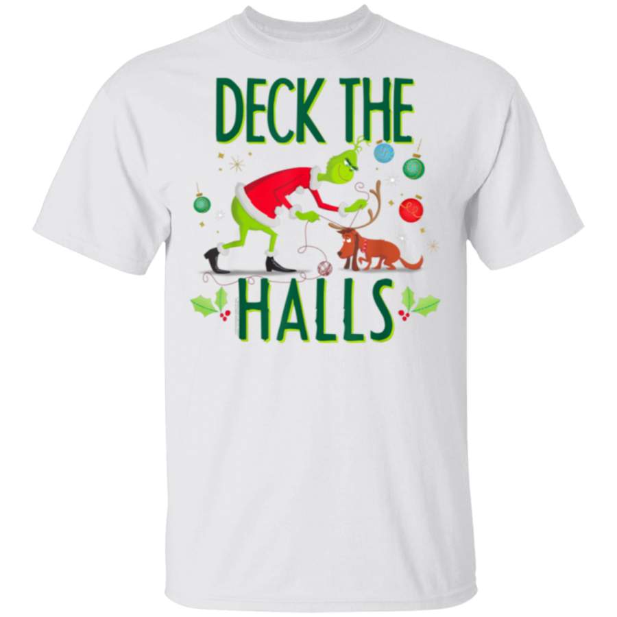 The Grinch Deck Halls T-shirt T-Shirt