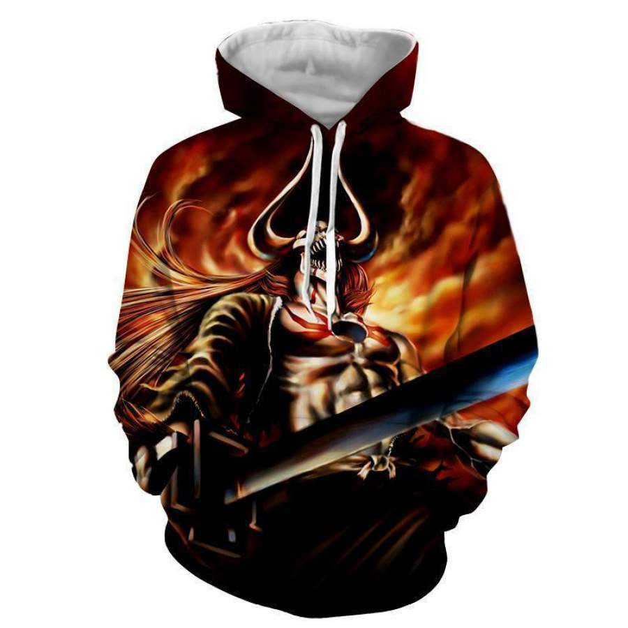 Ichigo Full Hollow Vasto Lorde Tensa Zengatsu Bleach 3D Hoodie