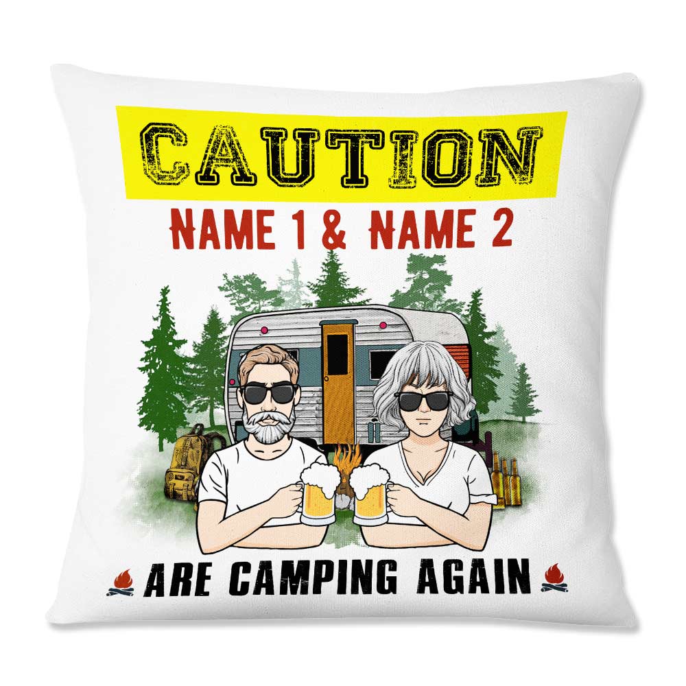 Personalized Couple Camping Funny Pillow Jl271 87O57