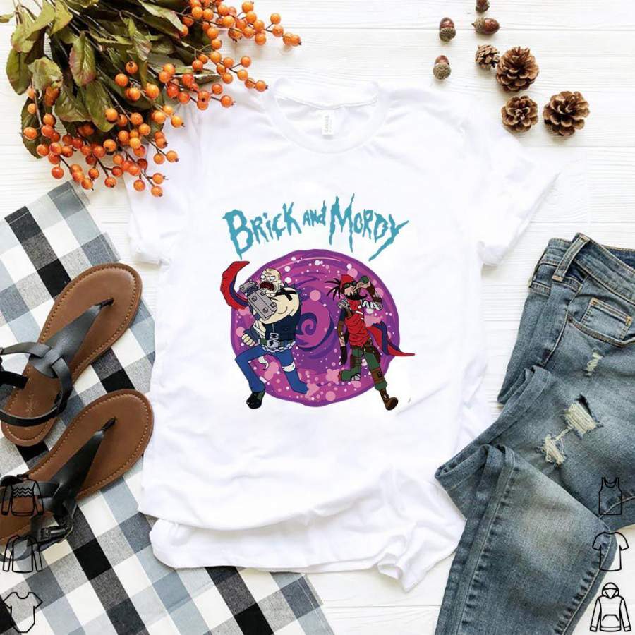 Brick and Mordy Borderlands Rick and Morty shirt