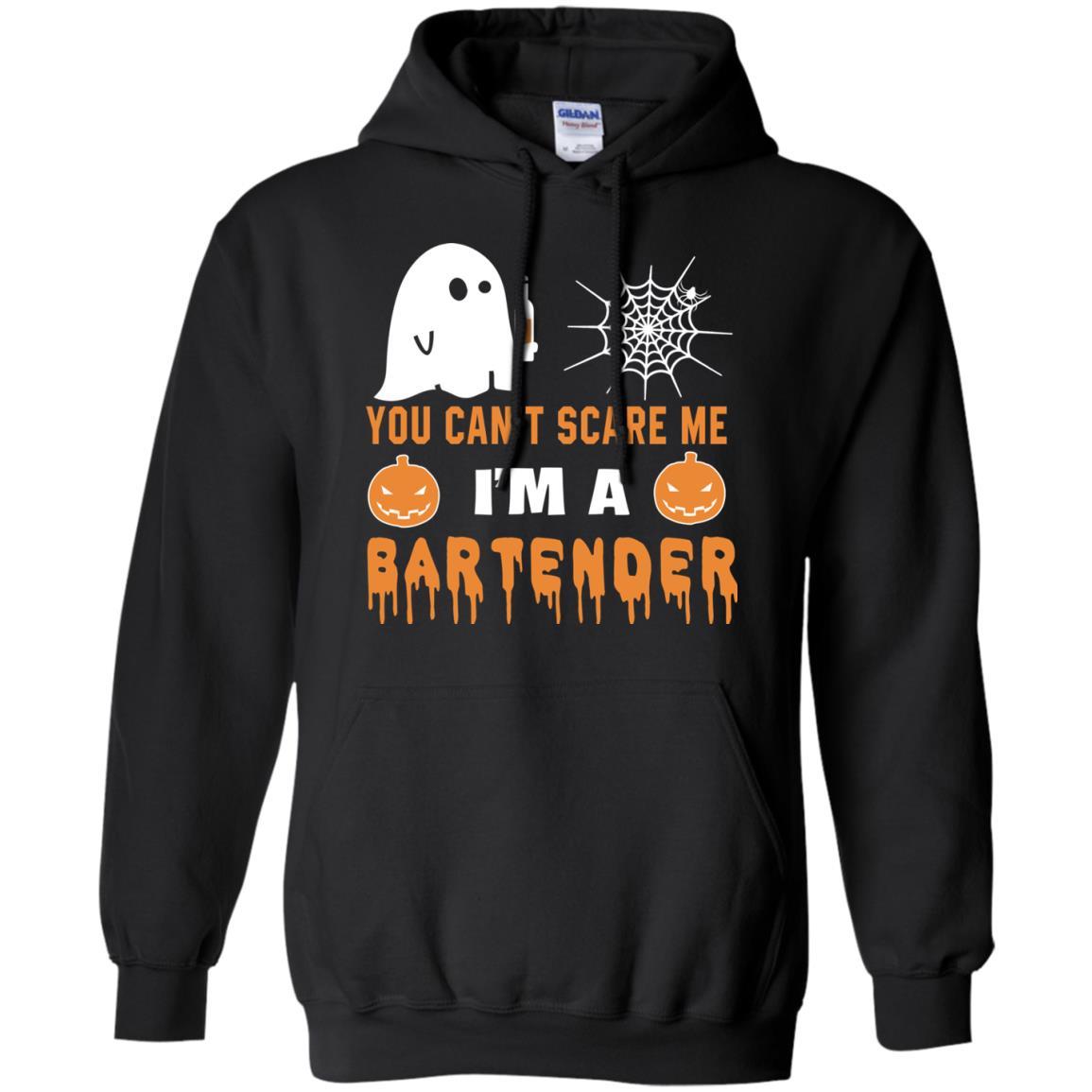 You Can’t Scare Me Bartender Halloween Tee Shirt Gift