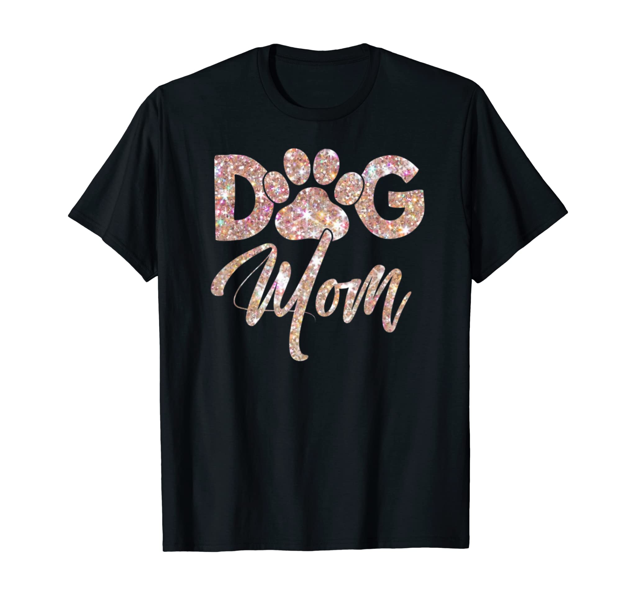 Dog Mom Shirts for Women Cute Letter Print Pet Lover Paw