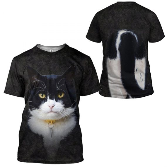 3D Texudo Cat All Over Print Unisex Tshirt For Cat Lovers