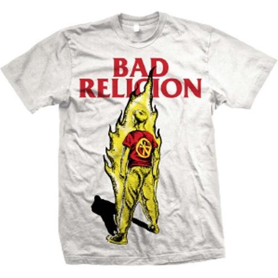 Bad Religion Suffer Kid On Fire Album Cover White Shirt