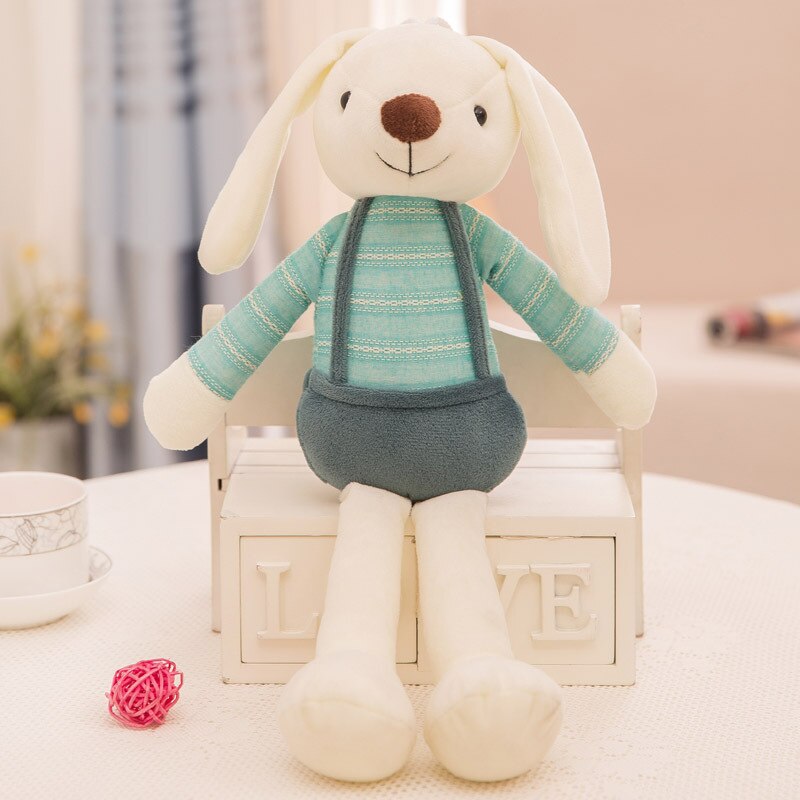 Kawaii 40cm Bunny Plush Toys Rabbit Baby Toys Cute Soft ClothStuffed Animals Rabbit Home Decor For Children Toys Birthday Gift alx