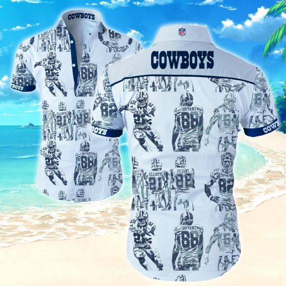 Great Dallas Cowboys Hawaii Short Sleeves Shirt For Hot Fans Ha35415