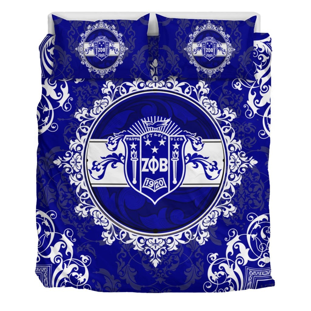 Sorority Bedding Set – Zeta Phi Beta Nolan Duvet Cover & Pillow Cases ...