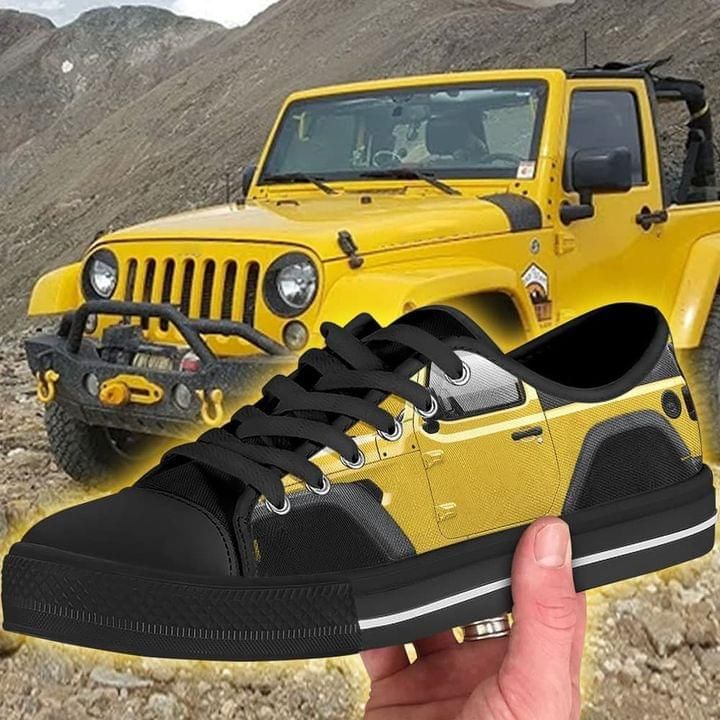 Yellow Jeep Low Top Shoes