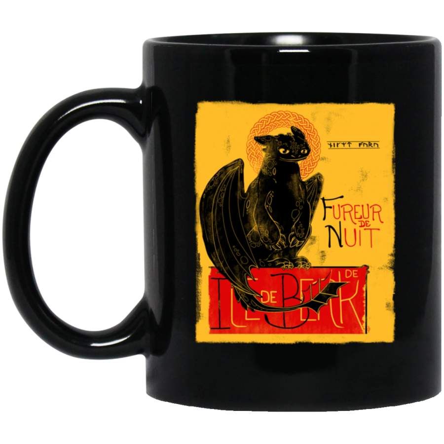 Fury of the Night –  Vintage Mug Black Mug