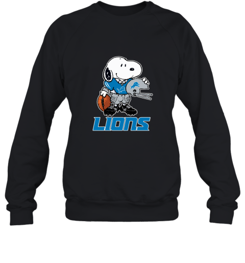 Snoopy A Strong And Proud Detroit Lions Player 2D Sweatshirt