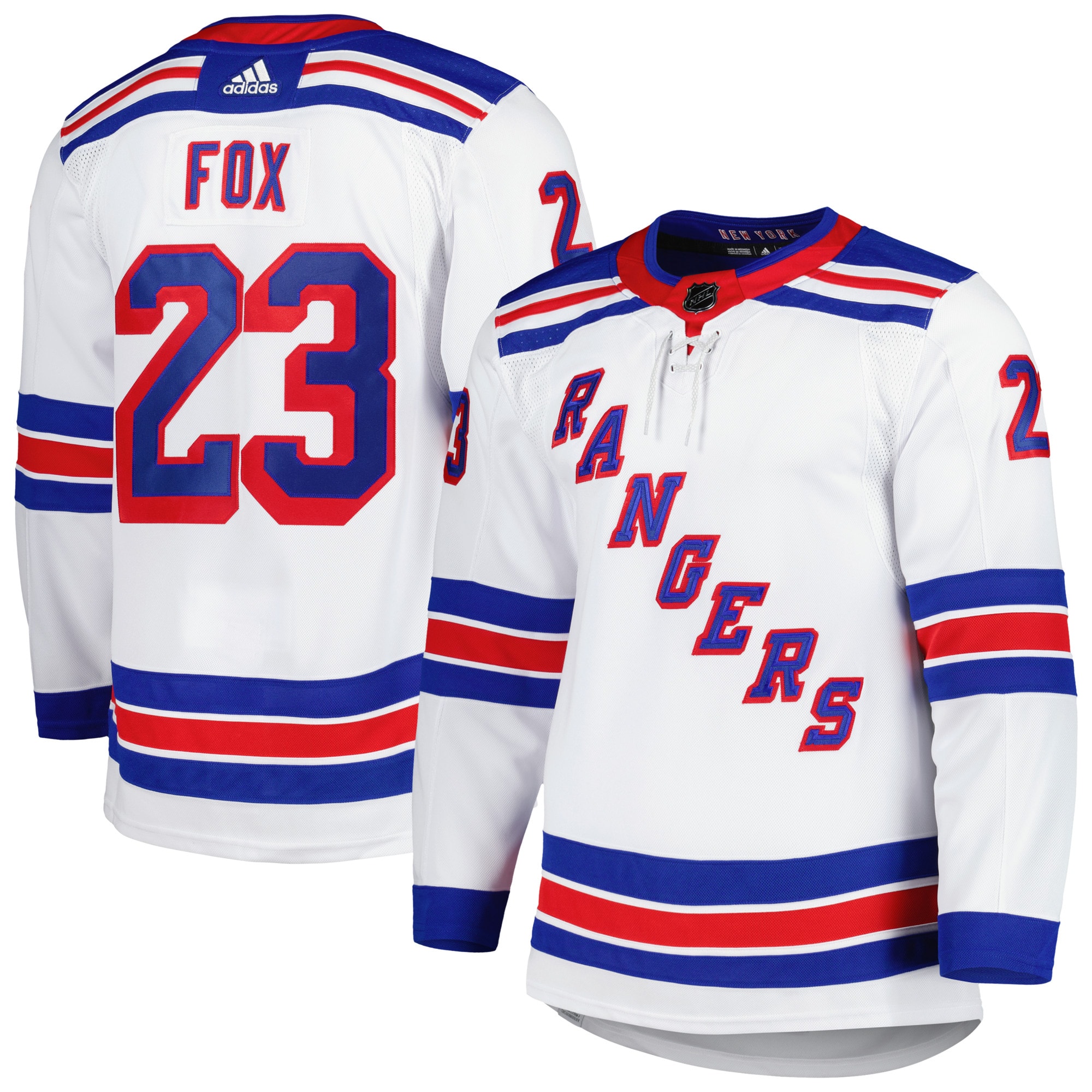 Adam Fox New York Rangers Home Primegreen Authentic Player Jersey – White