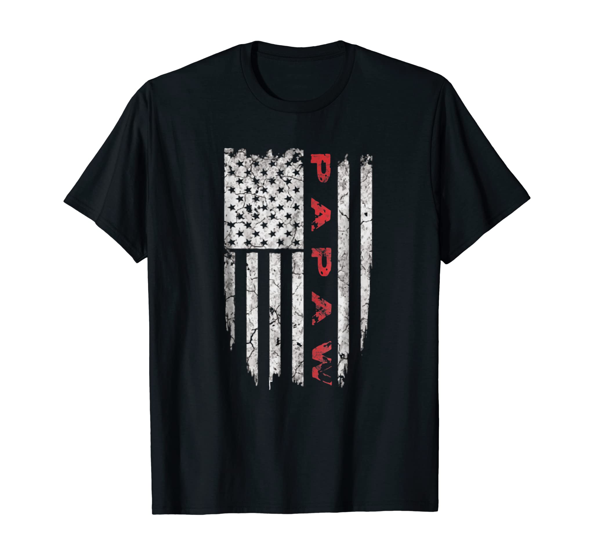 Papaw American Flag T-shirt Grandpa Gifts Men Tee Shirts