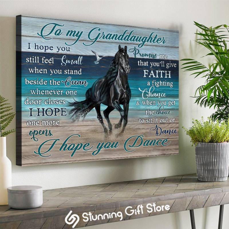 Gorgeous Black Horse I Hope You Dance poster poster 3932203086