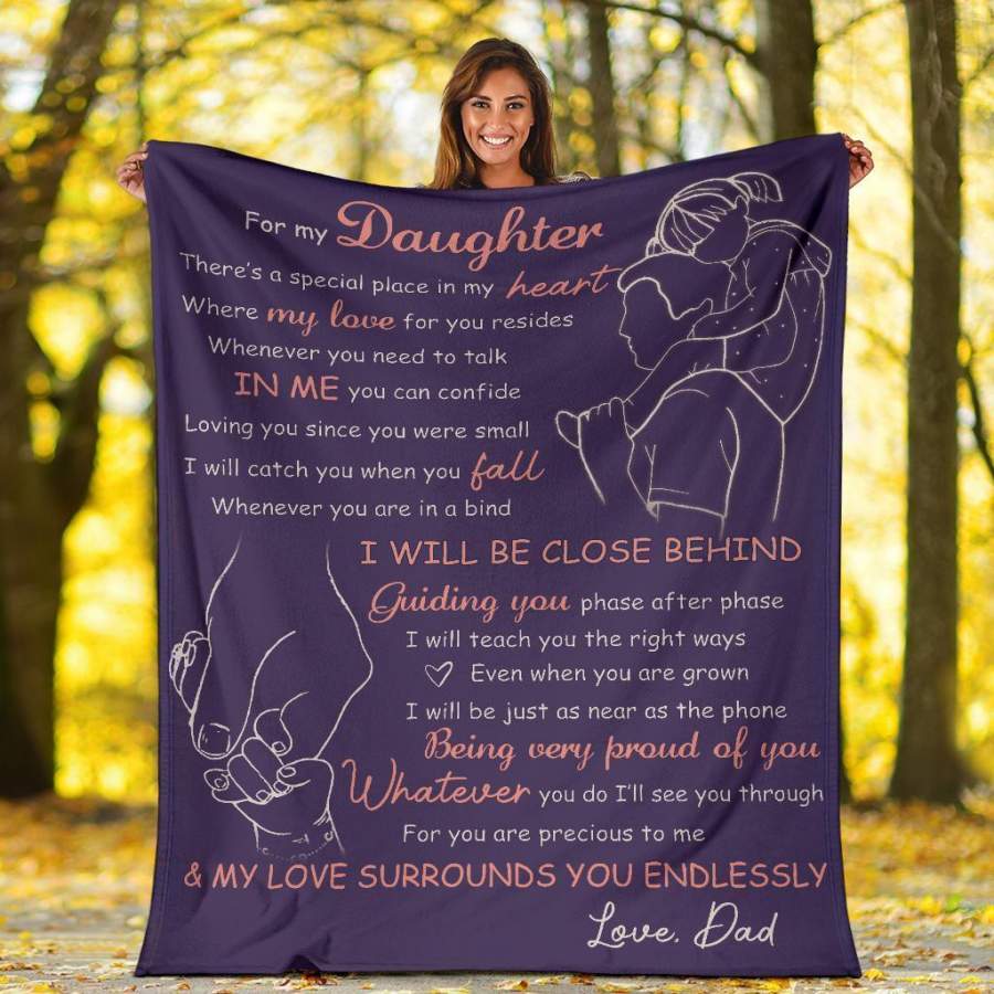 My love surrounds you endlessly Daughter – Blanket – Kayli Shop