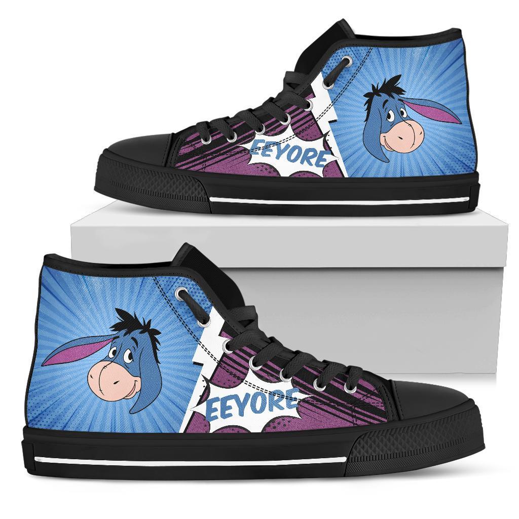 Eeyore Sneakers Winnie The Pooh Friends High Top Shoes Fan