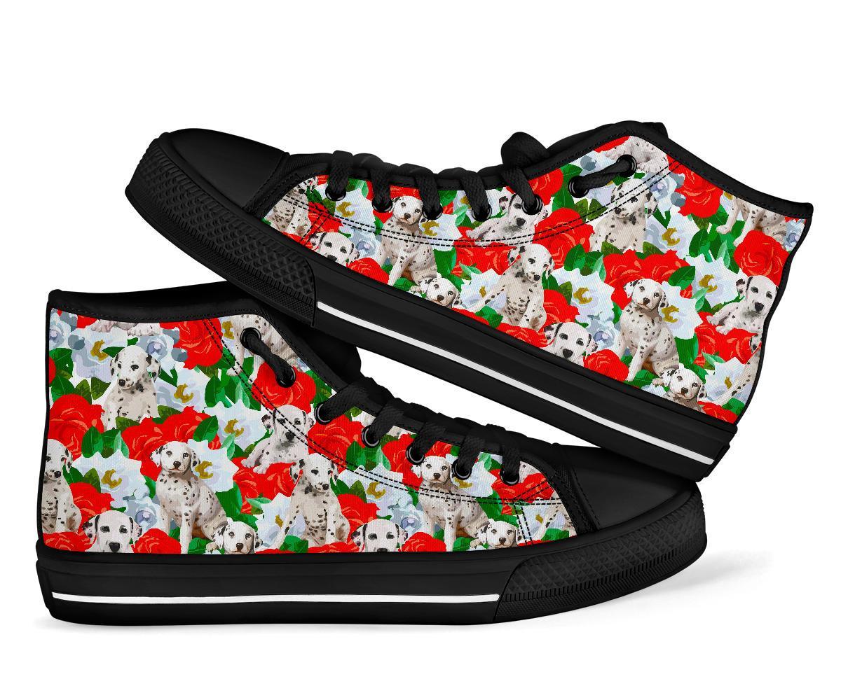 Dalmatian Dog Puppy Pattern Print Men Women’S High Top Shoes