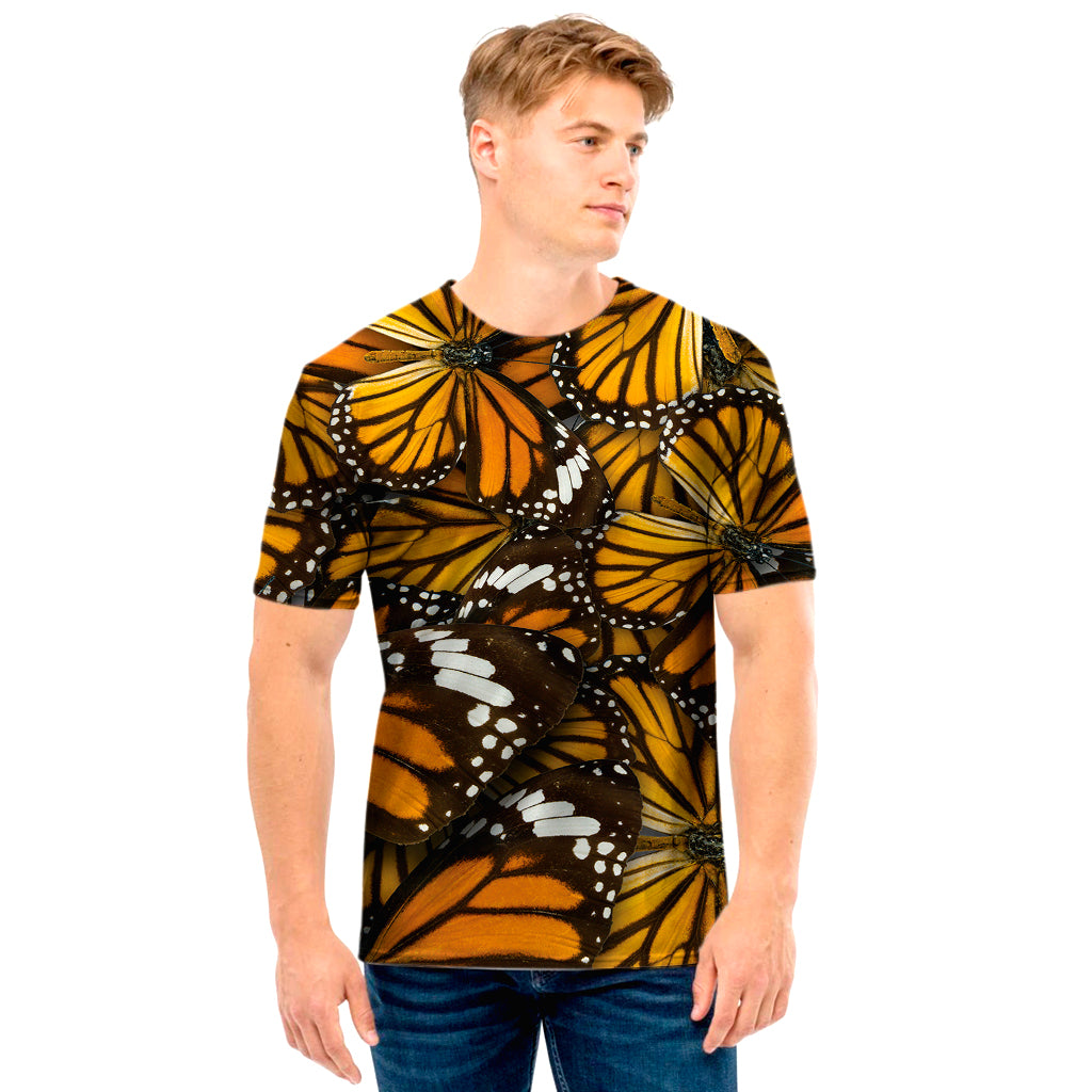 Tiger Monarch Butterfly Pattern Print Men’S T-Shirt