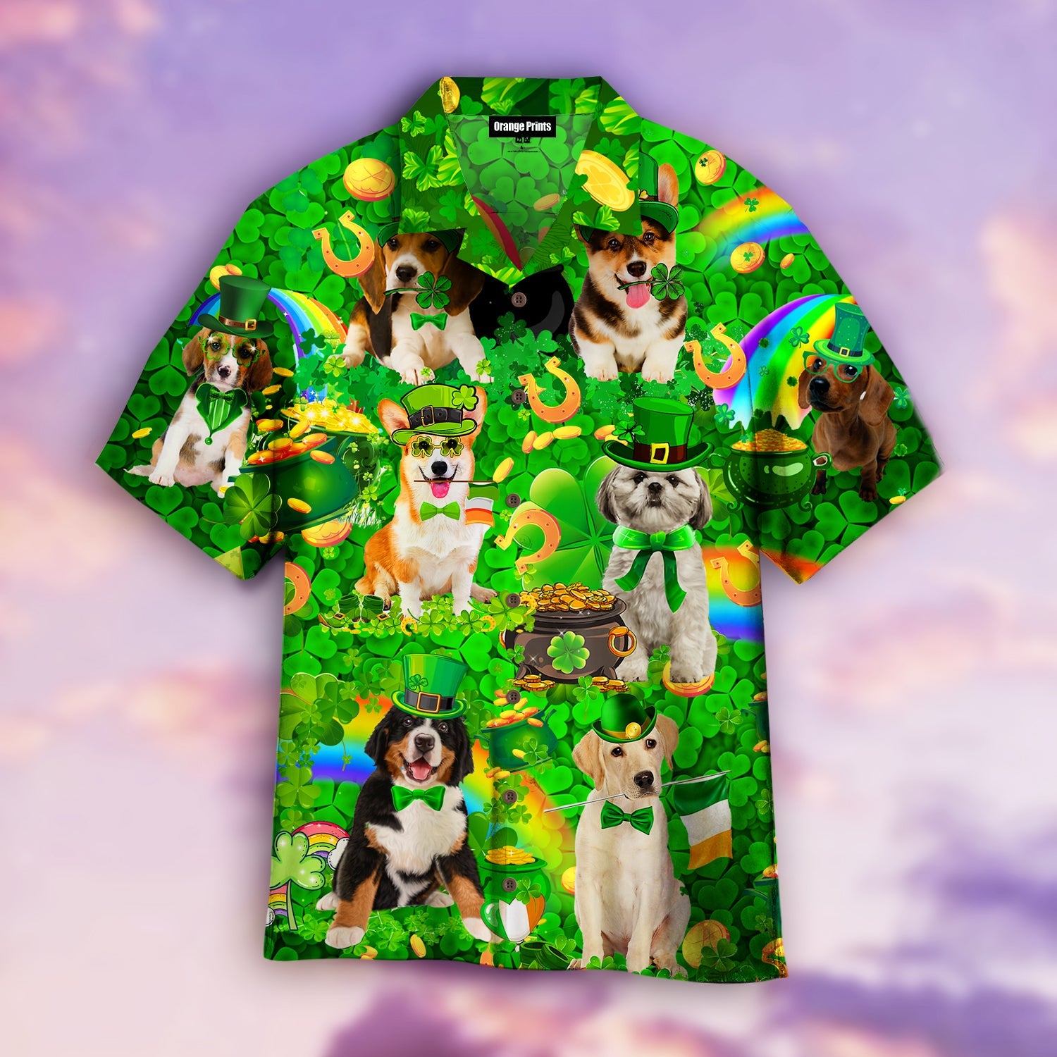 Dog Love Irish Patricks Day Hawaii Shirt For Men Women Adult Ha91583