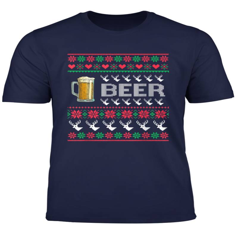 Ugly Christmas Bier Biertrinker Alkohol Sweater Geschenk T Shirt