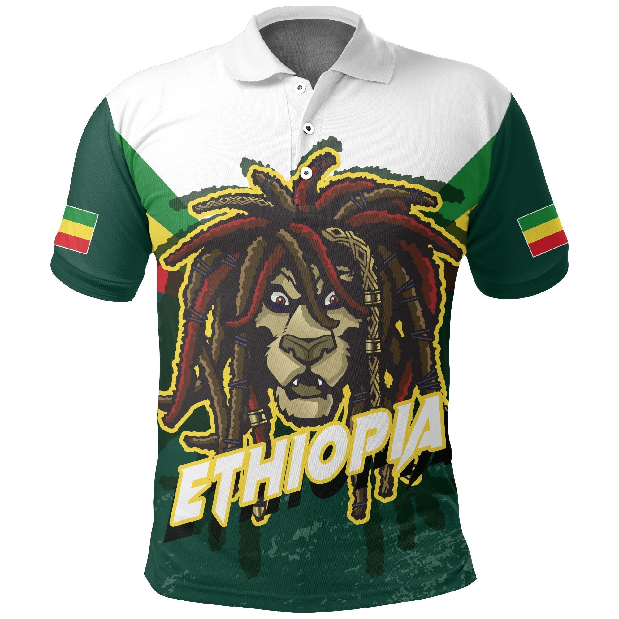 Ethiopia Polo Shirt Battle Of Adwa Victory Day Lion - Black Queen