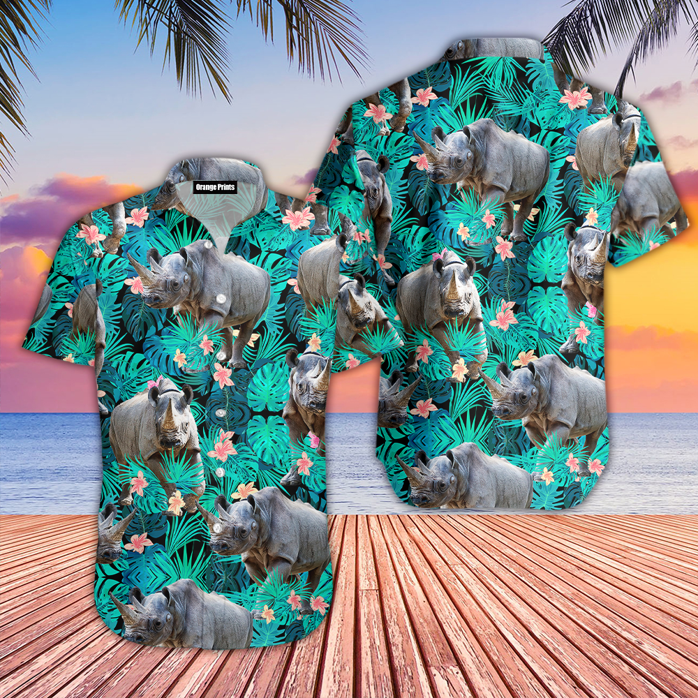 Rhinoceros Hawaii Shirt For Men Women Ha53602