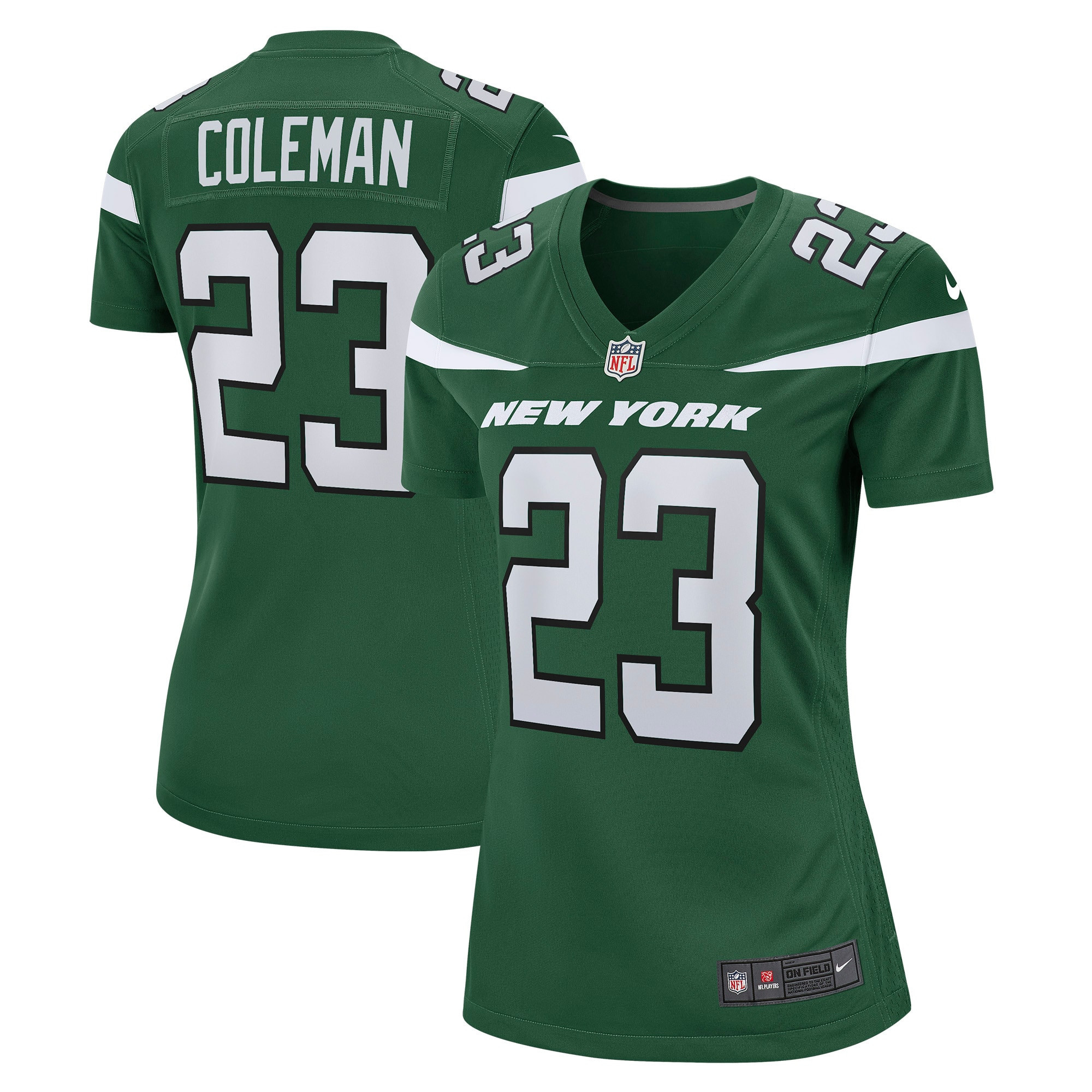 Tevin Coleman New York Jets Womens Game Jersey – Gotham Green NFL