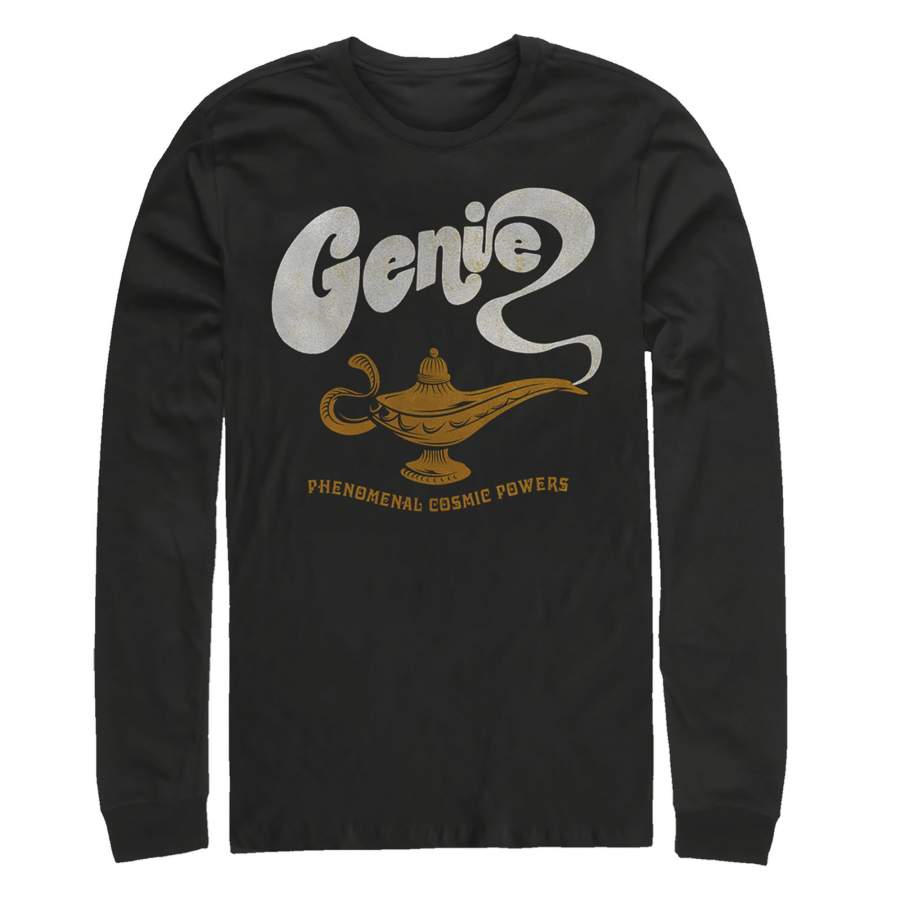 Aladdin Men’s Retro Genie Power  Long Sleeve Shirt