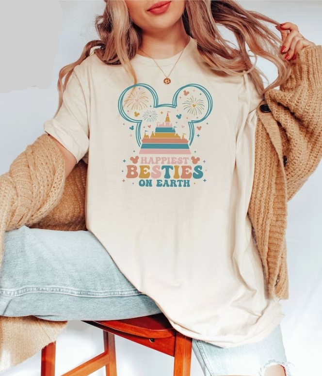 Happiest Besties on Earth Disney Besties Disneyland Magic Kingdom Shirt Outfit