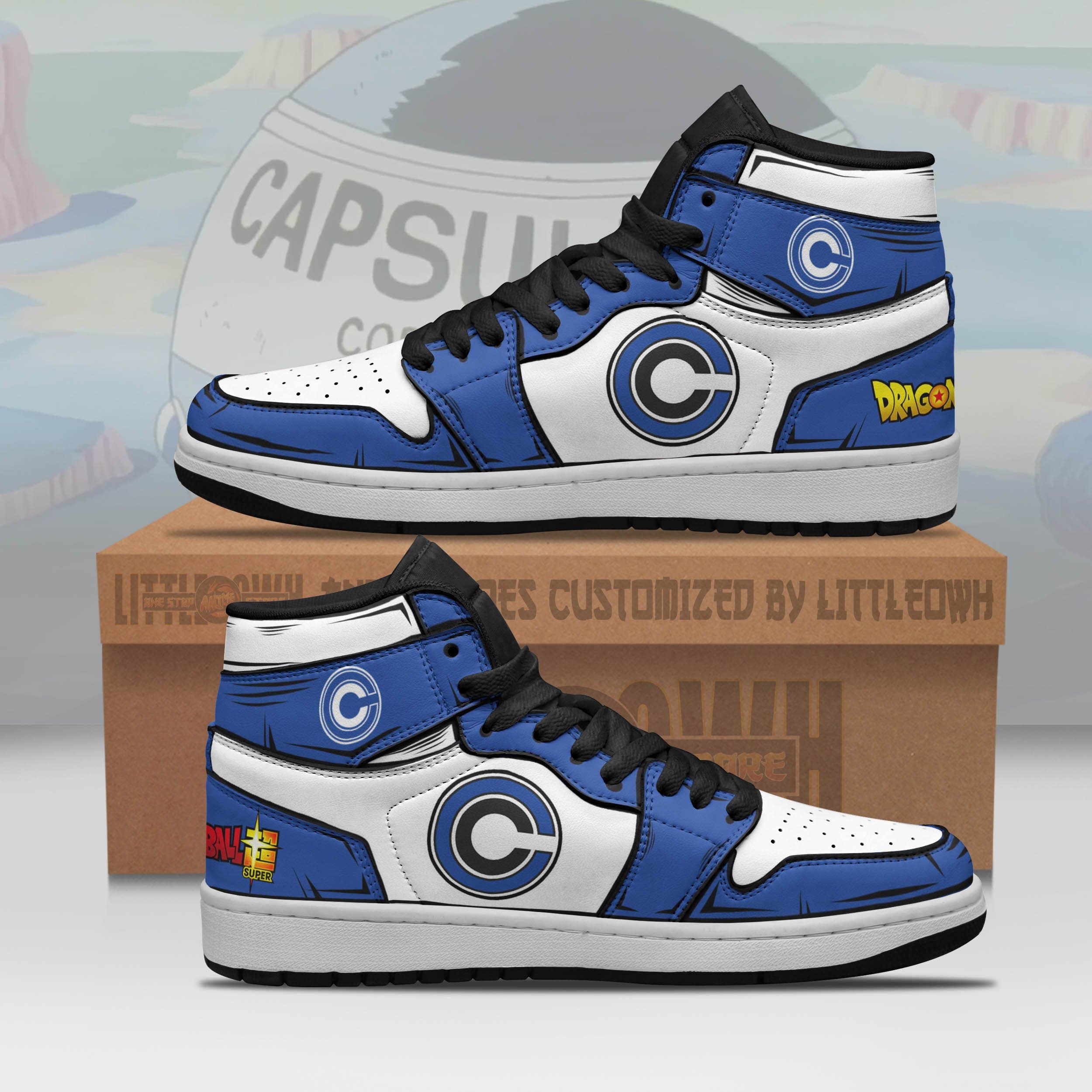 Capsule Corp Jd Sneakers Custom Dragon Ball Anime Shoes