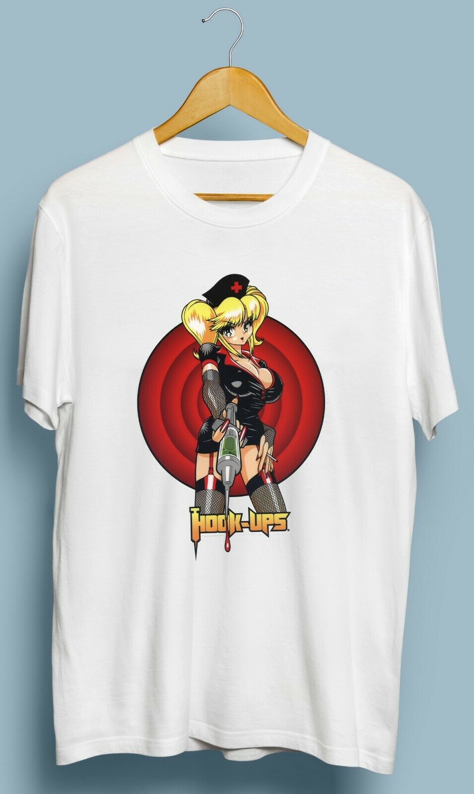 Vintage Hook Ups Skaterboard sexy Anime Tshirt size S – 5XL