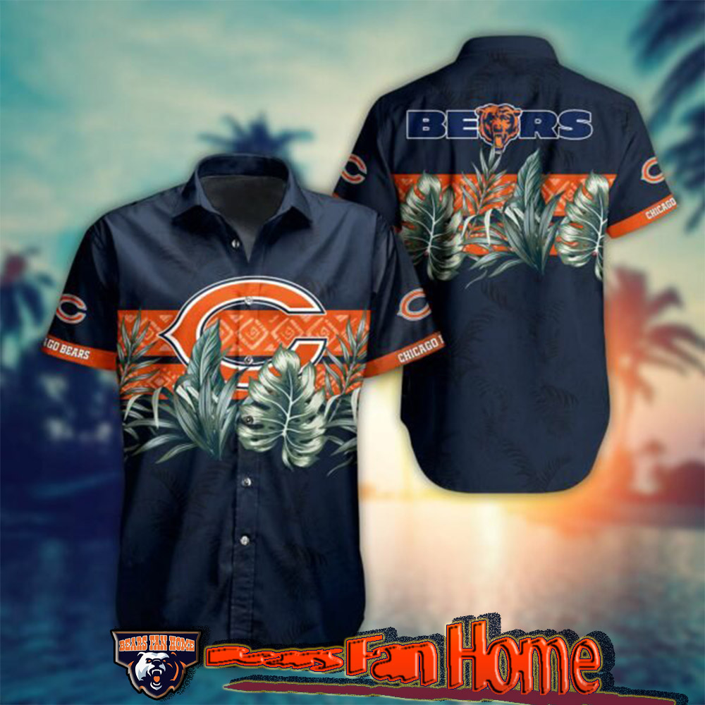 Chicago Bears Xxl Trees 3D Graphics Hawaiian Shirt Plus Size