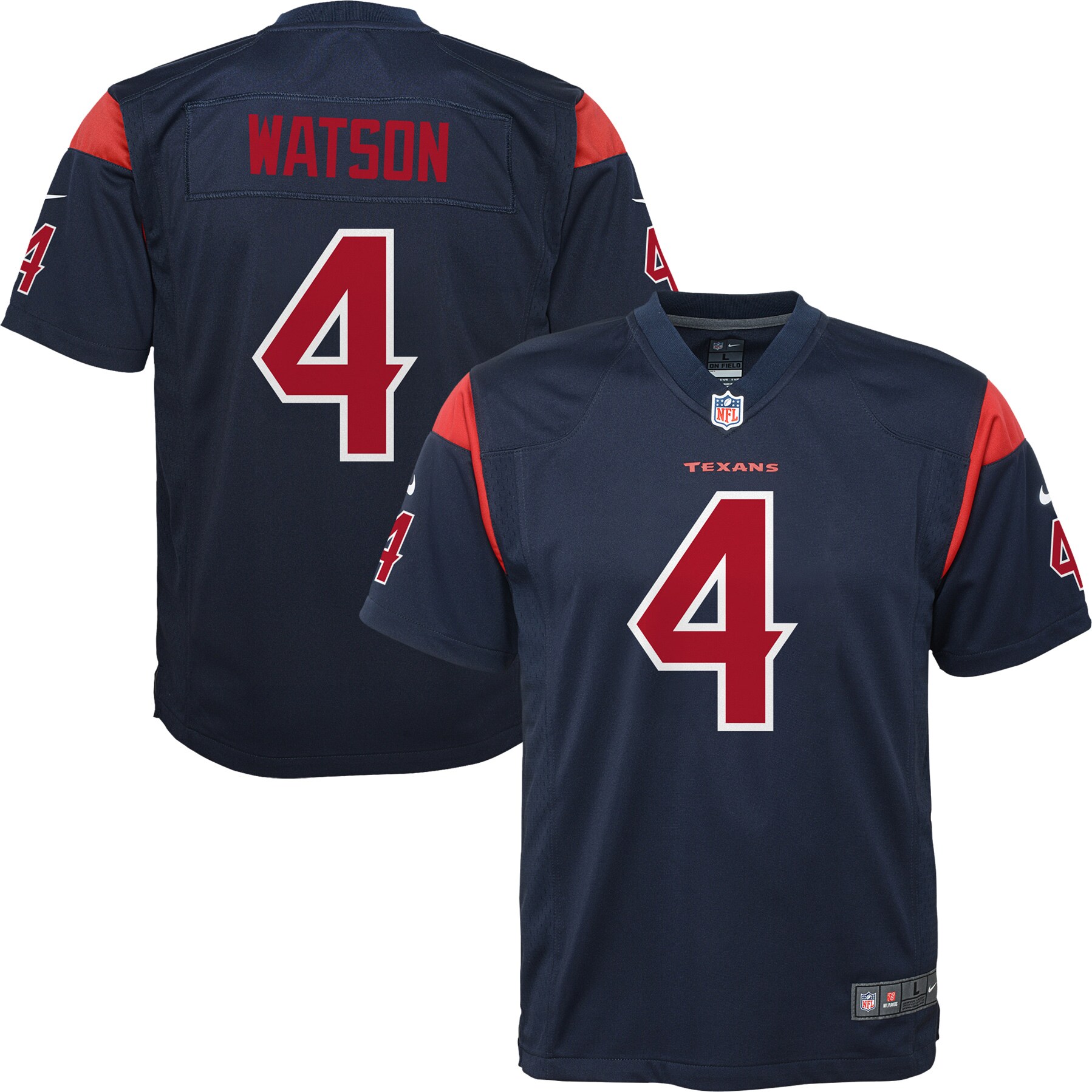 Youth Houston Texans Deshaun Watson Navy Color Rush Player Game Jersey