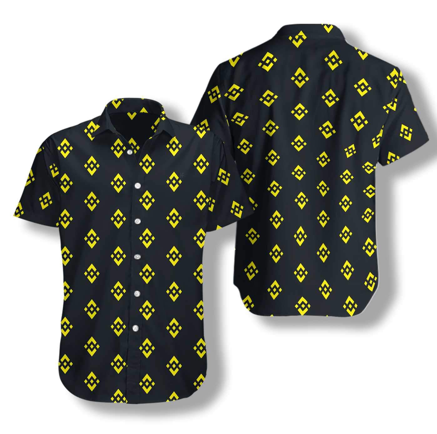 Binance Coin Pattern Hawaii Shirt Ha60552