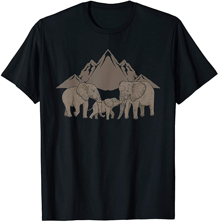 Africa Safari Zoo Animal Elephant Family Elephant T-Shirt