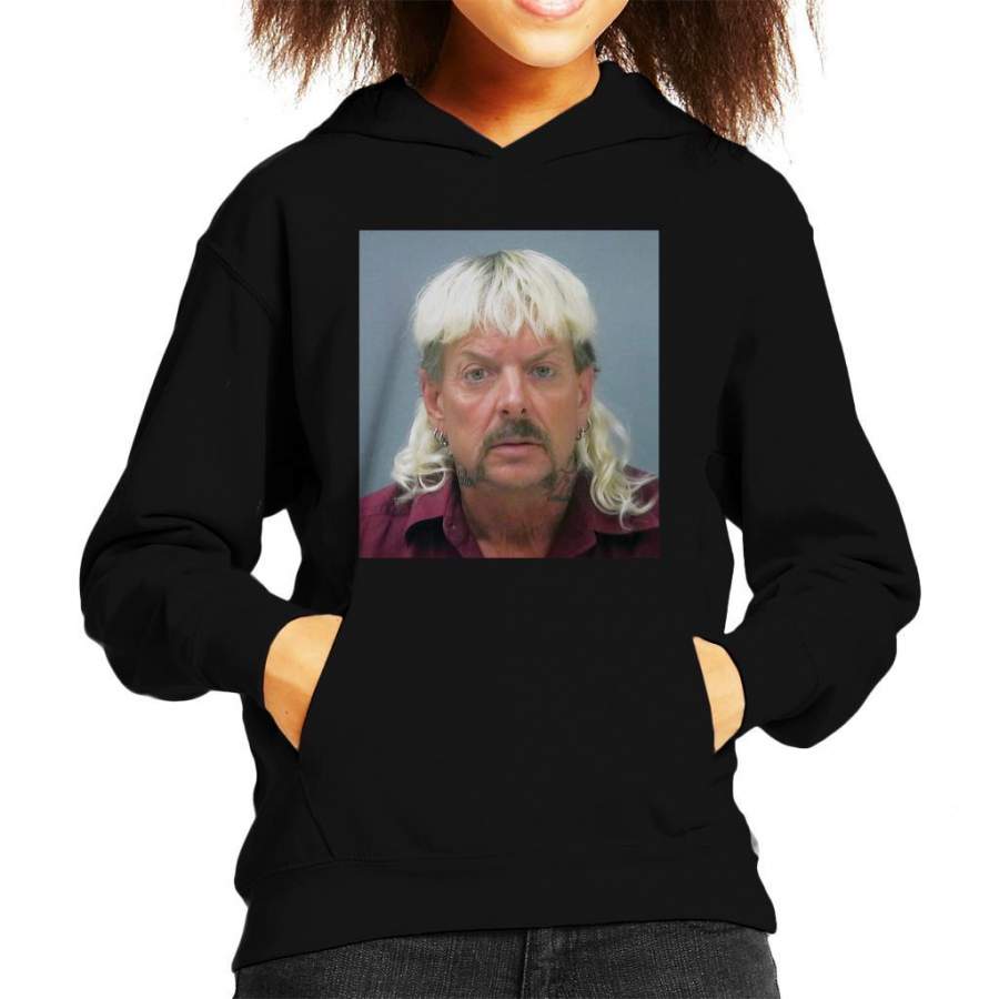 Tiger King Joe Exotic Mugshot Kid’s Hooded Sweatshirt