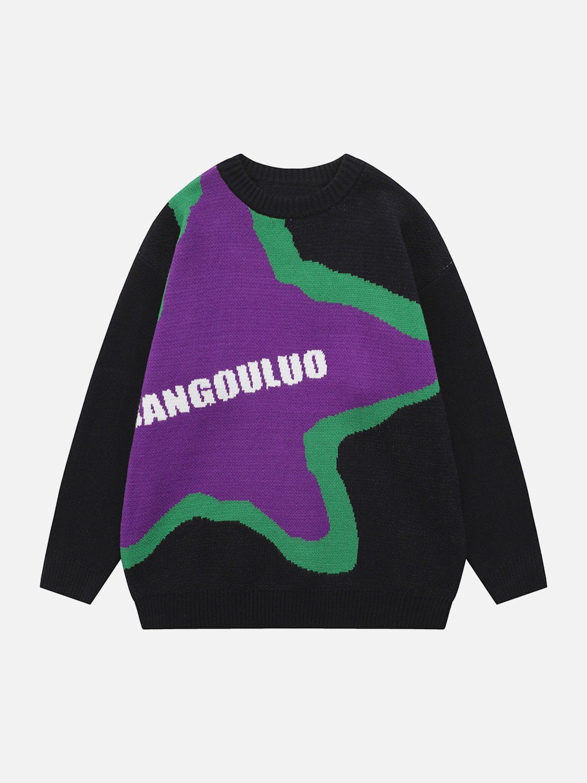 Talishko™ – Enshrouding Star Color Block Sweater