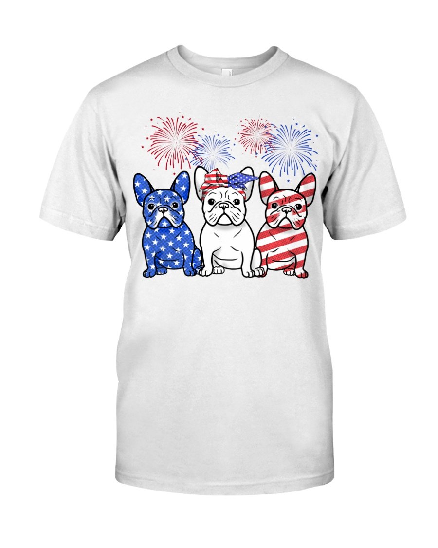 American French Bulldog Happy Independence Day Unisex T Shirt | Adult | H7224