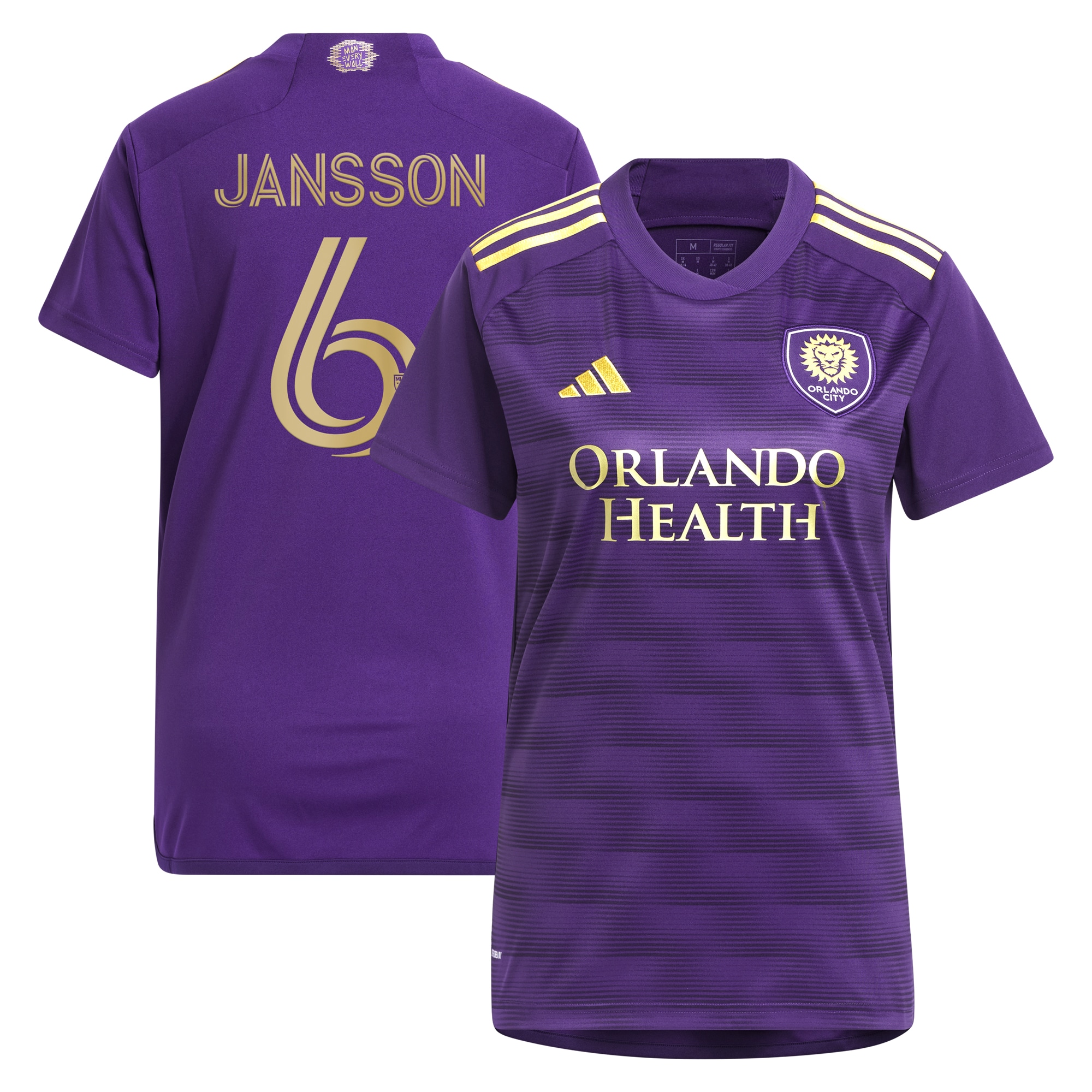 Robin Jansson Orlando City SC Women's 2024 The Wall Kit Replica Player Jersey  Purple