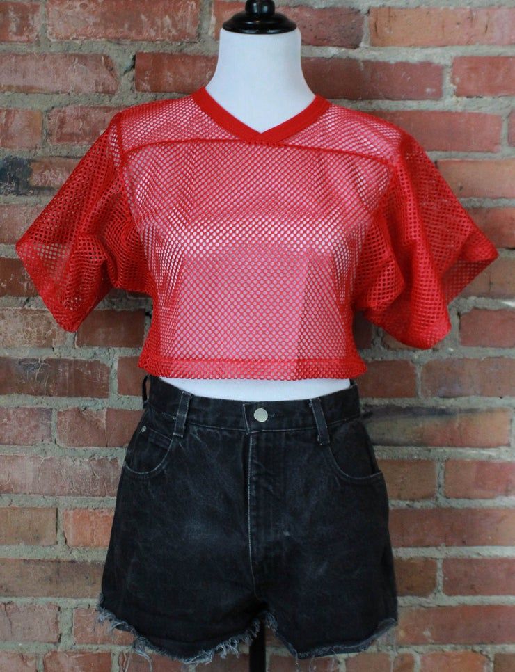 Vintage Deadstock 80 S Maille Rouge Taille Xs S Sportswear Shirt