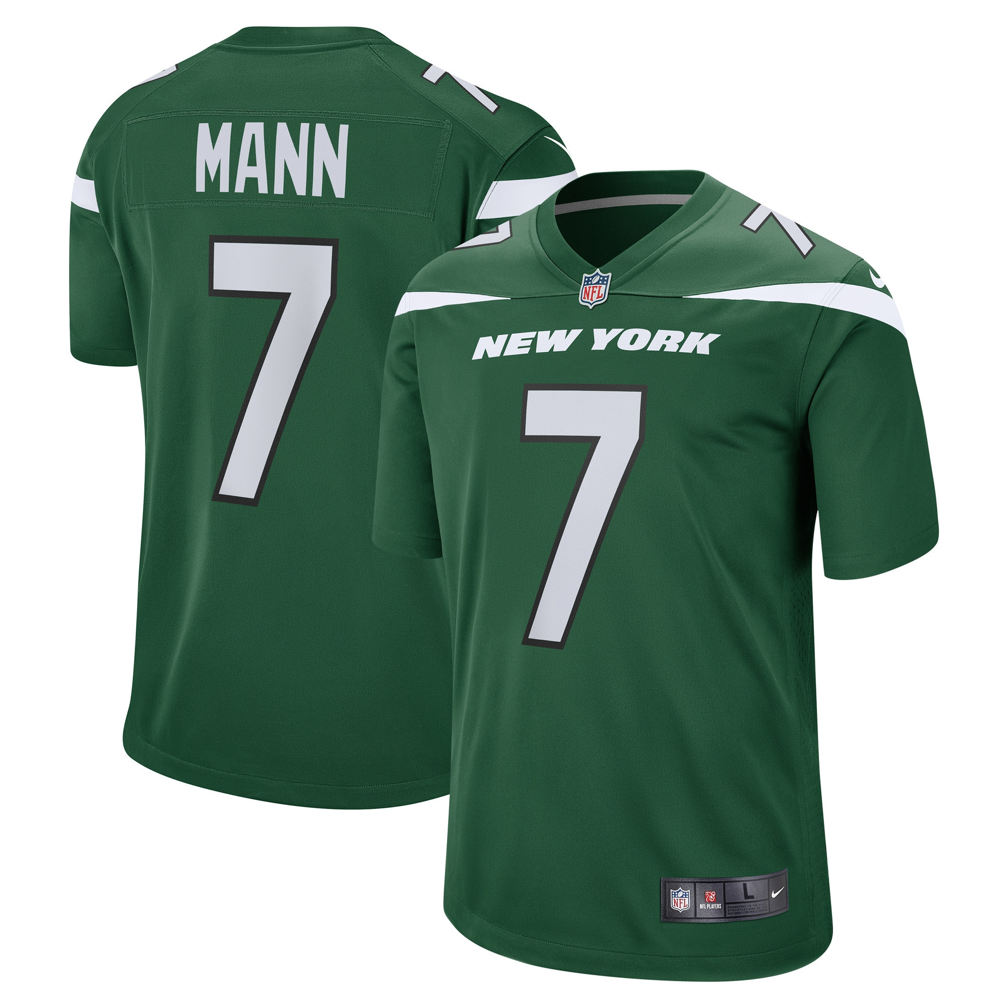 Braden Mann New York Jets Game Jersey – Gotham Green NFL