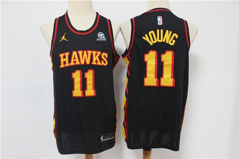 Atlanta Hawks Trae Young #11 NBA 2020 New Arrival Black Jersey