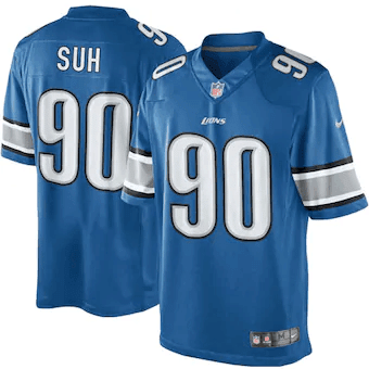 Ndamukong Suh Detroit Lions Team Color Limited Light Blue 3D Jersey